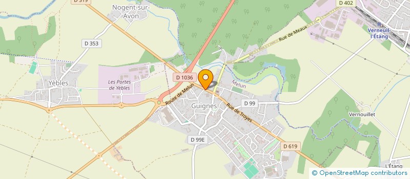 localisation de l'entreprise ETABLISSEMENTS VERITE  YEBLES