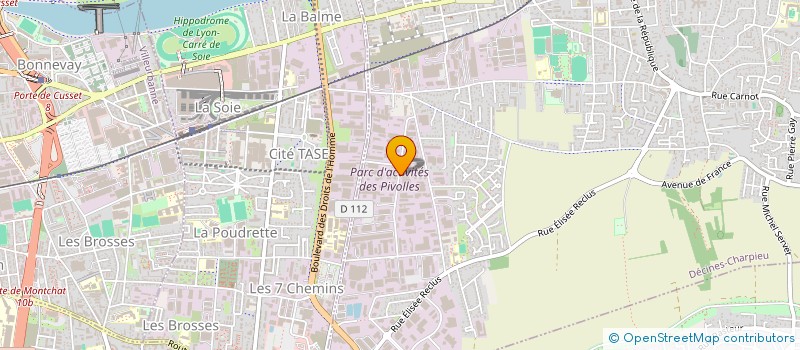 localisation de l'entreprise ETABLISSEMENTS VERNE à DECINES-CHARPIEU