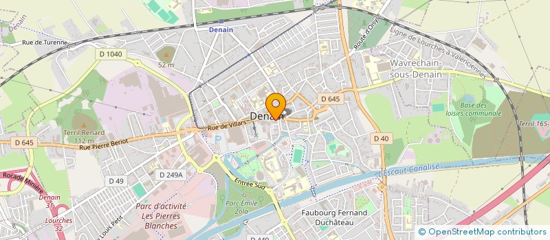 localisation de l'entreprise ETABLISSEMENTS VERRIER à DENAIN