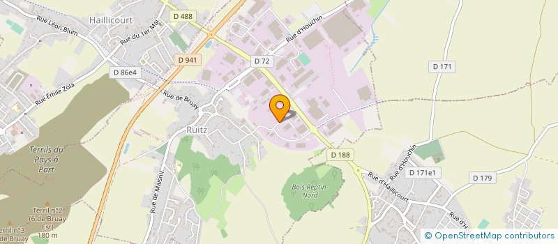 localisation de l'entreprise ETABLISSEMENTS VERRIER ET FILS à RUITZ