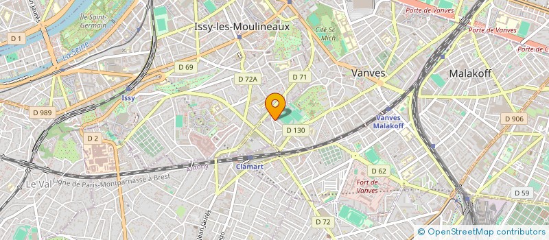 localisation de l'entreprise ETABLISSEMENTS VIALLE ET COMPAGNIE à VANVES