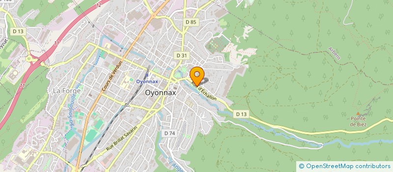 localisation de l'entreprise ETABLISSEMENTS VICTOR JACQUENOD à OYONNAX