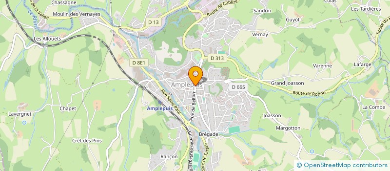 localisation de l'entreprise ETABLISSEMENTS VIEILLY-RECORBET à AMPLEPUIS