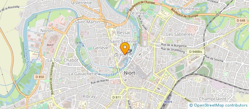 localisation de l'entreprise ETABLISSEMENTS VIGNOY ET FILS à NIORT
