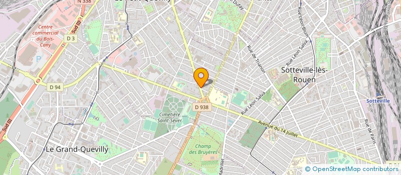 localisation de l'entreprise ETABLISSEMENTS VIGREUX à LE PETIT-QUEVILLY