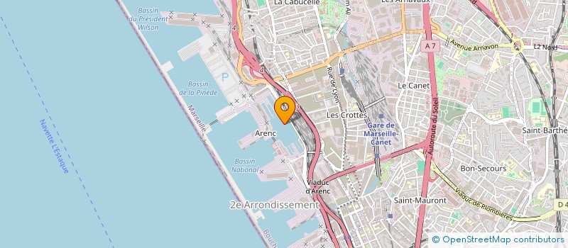 localisation de l'entreprise ETABLISSEMENTS VILLANI à MARSEILLE 2EME