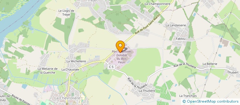 localisation de l'entreprise ETABLISSEMENTS VILLOIS à LA CHEVROLIERE