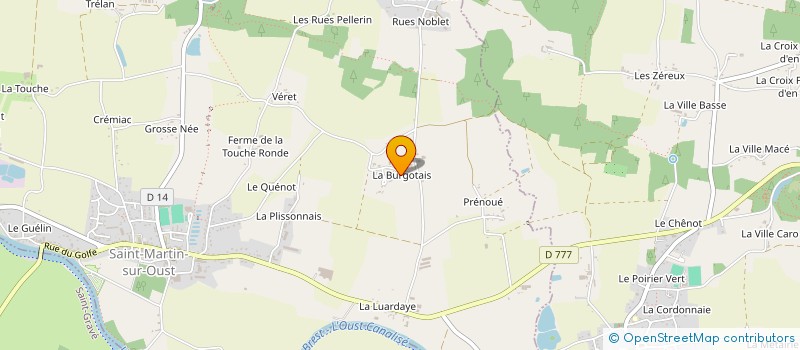 localisation de l'entreprise ETABLISSEMENTS VINOUZE  SAINT-MARTIN-SUR-OUST