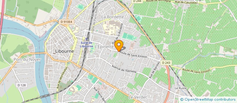 localisation de l'entreprise ETABLISSEMENTS VIRELEGOUX à LIBOURNE