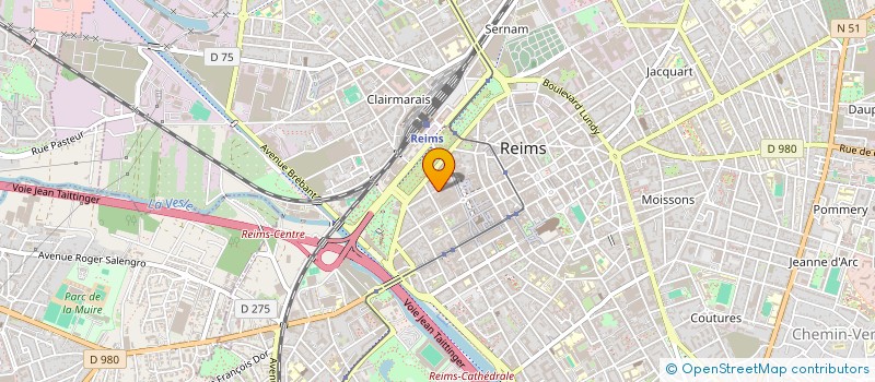 localisation de l'entreprise ETABLISSEMENTS VIRET à REIMS