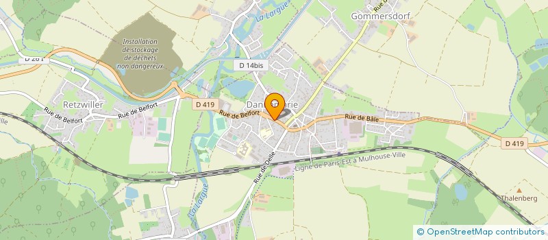 localisation de l'entreprise ETABLISSEMENTS VIRON à DANNEMARIE