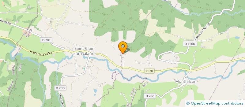 localisation de l'entreprise ETABLISSEMENTS VIVIER à MONTFALCON