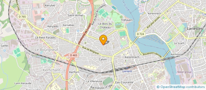 localisation de l'entreprise ETABLISSEMENTS VOILLEREAU à LORIENT
