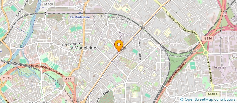 localisation de l'entreprise ETABLISSEMENTS VROONE à MARCQ-EN-BARŒUL