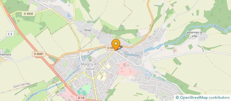 localisation de l'entreprise ETABLISSEMENTS VUILLERMOZ à MAGNY-EN-VEXIN