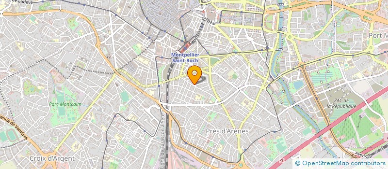 localisation de l'entreprise ETABLISSEMENTS WACRENIER à MONTPELLIER