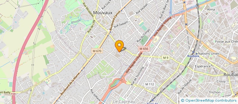 localisation de l'entreprise ETABLISSEMENTS WAGNON à MOUVAUX