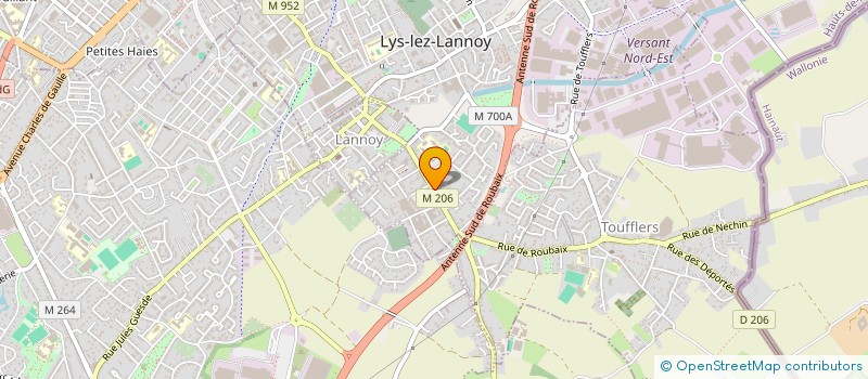 localisation de l'entreprise ETABLISSEMENTS WANAVERBECQUE SARL à LYS-LEZ-LANNOY