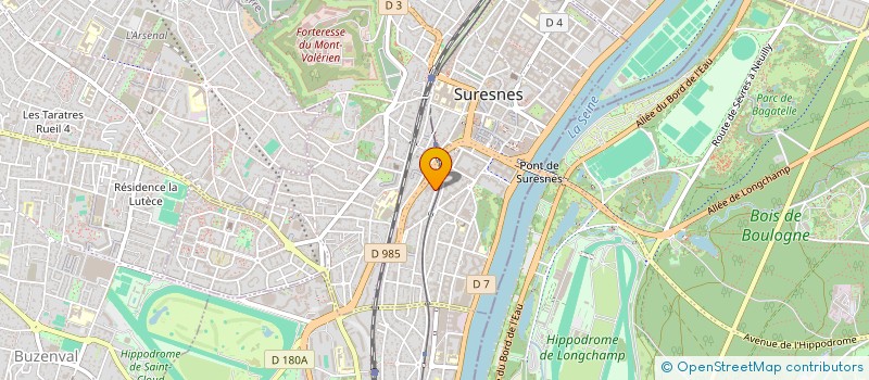 localisation de l'entreprise ETABLISSEMENTS WARM-UP à SURESNES