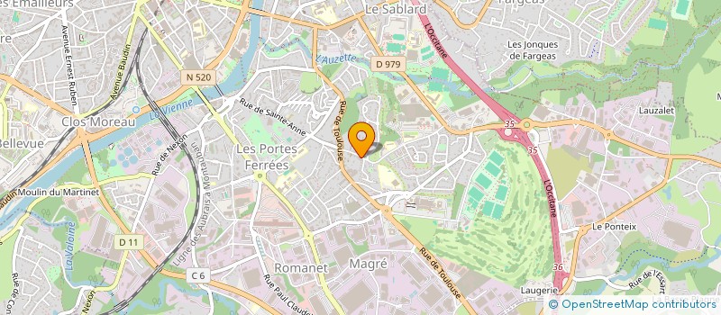 localisation de l'entreprise ETABLISSEMENTS WERNER MAZURIER à LIMOGES