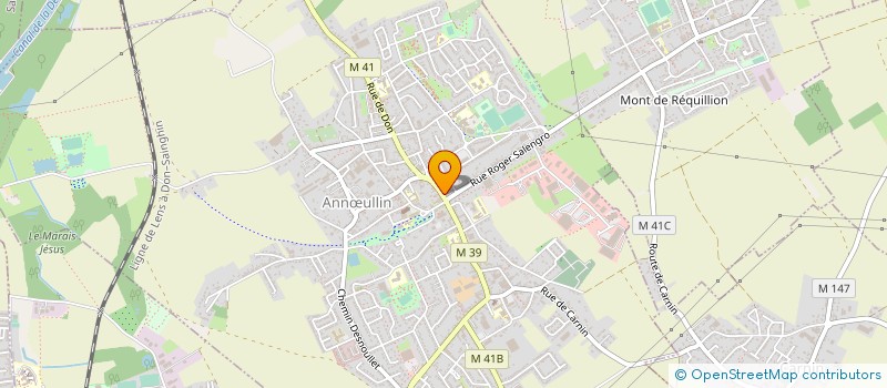 localisation de l'entreprise ETABLISSEMENTS WIBAUT à ANNŒULLIN