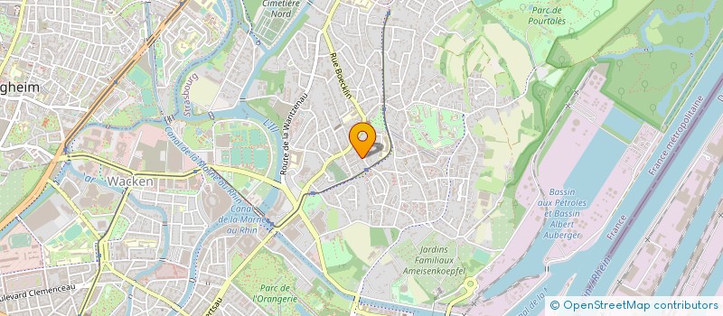 localisation de l'entreprise ETABLISSEMENTS WIELAND à STRASBOURG