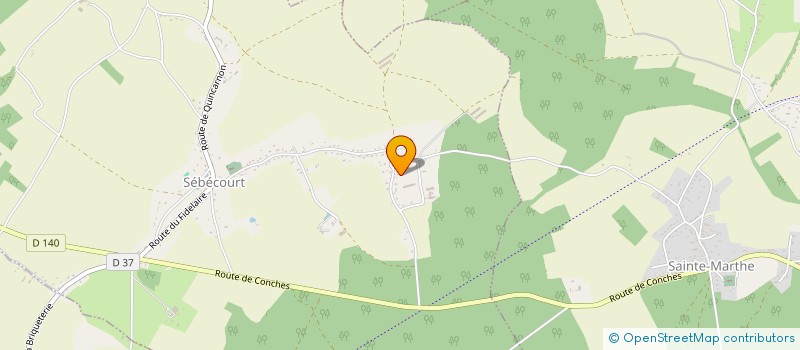 localisation de l'entreprise ETABLISSEMENTS WILLEMS à SEBECOURT