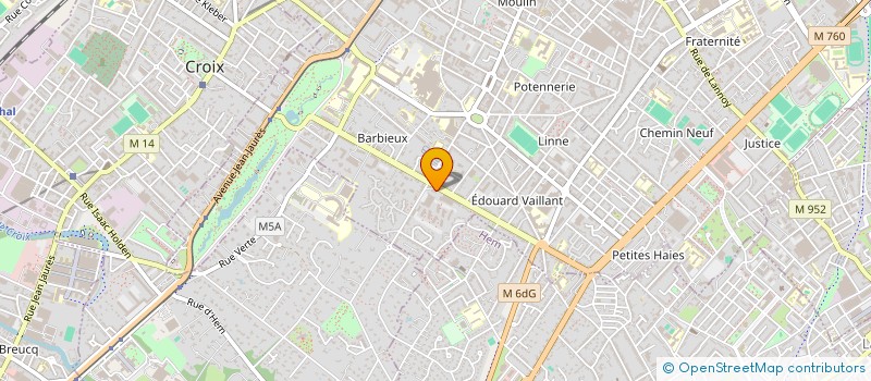 localisation de l'entreprise ETABLISSEMENTS WILS à ROUBAIX