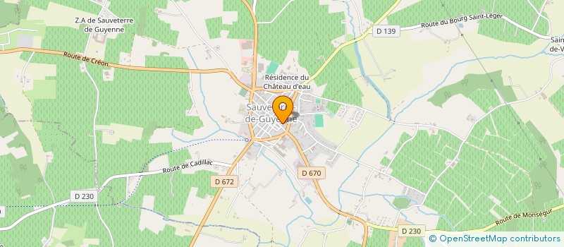 localisation de l'entreprise ETABLISSEMENTS Y. MEYRAN à SAUVETERRE-DE-GUYENNE