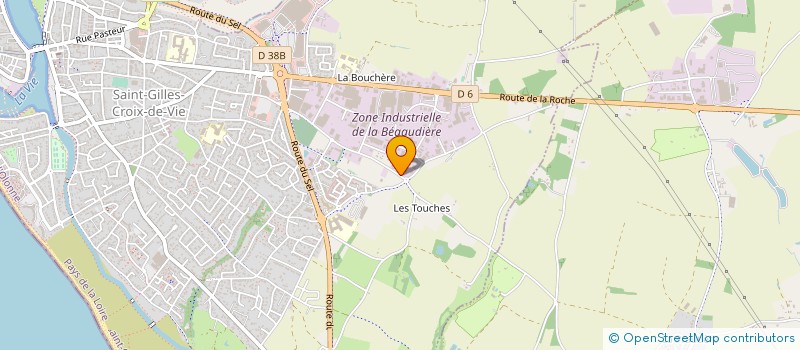 localisation de l'entreprise ETABLISSEMENTS YANNICK REMAUD à SAINT-GILLES-CROIX-DE-VIE