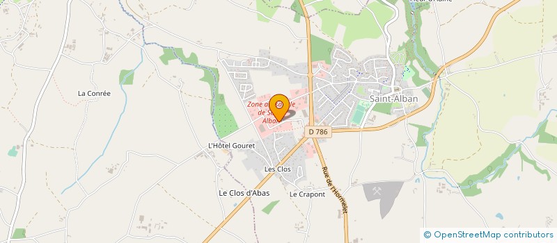 localisation de l'entreprise ETABLISSEMENTS YOBE SERVICES à SAINT-ALBAN