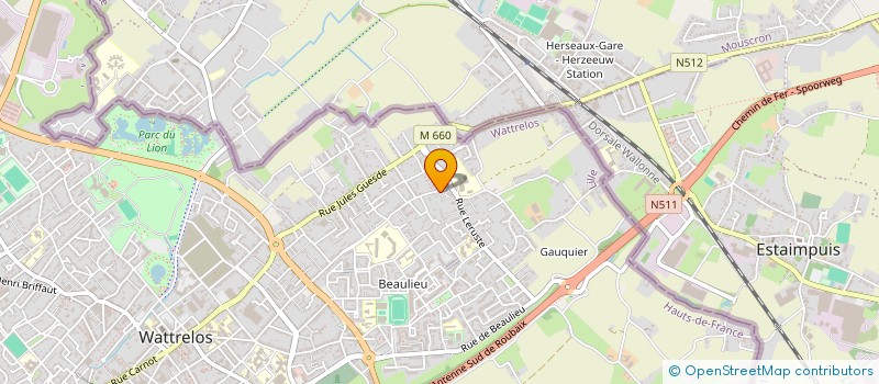 localisation de l'entreprise ETABLISSEMENTS YSENBAERT  WATTRELOS