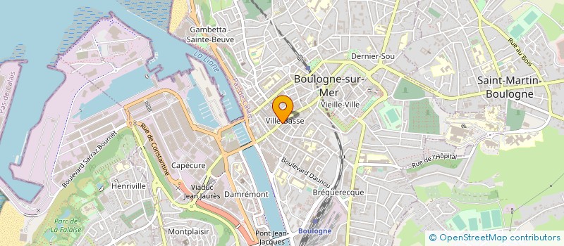localisation de l'entreprise ETABLISSEMENTS YVES GAUTHIER à BOULOGNE-SUR-MER
