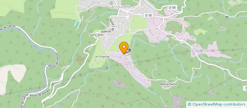 localisation de l'entreprise ETABLISSEMENTS YVES PALAYSI SARL  LACROUZETTE