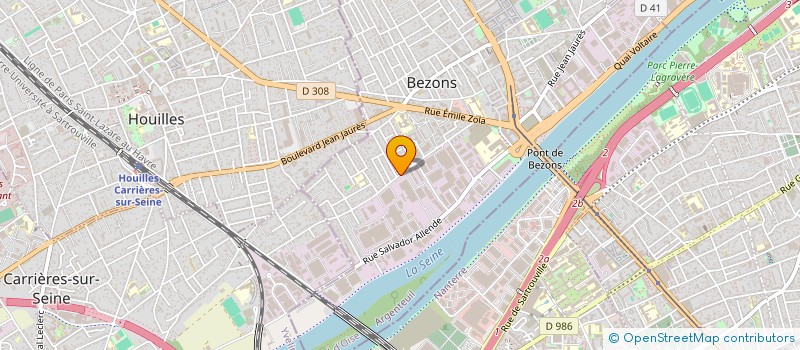 localisation de l'entreprise ETABLISSEMENTS ZENELI à BEZONS