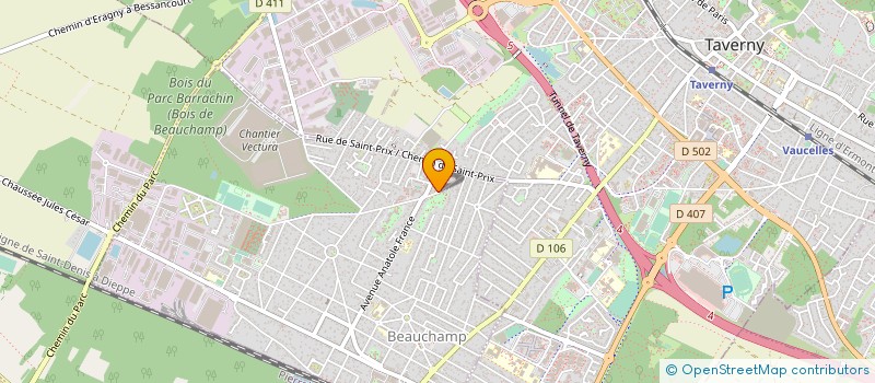 localisation de l'entreprise ETABLISSEMENTS ZOUAG  BEAUCHAMP