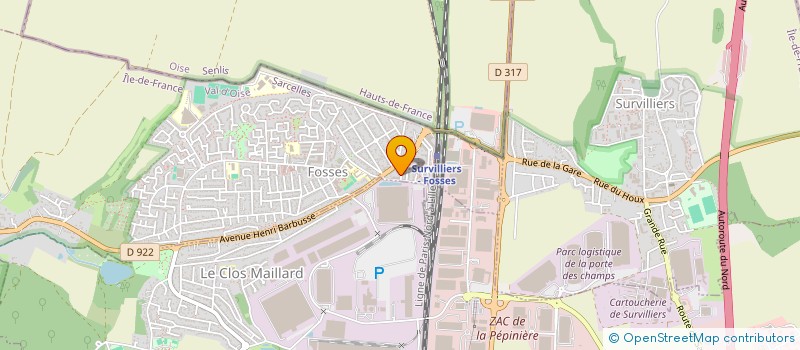 localisation de l'entreprise ETABLISSEMETS DELPIROU VERLIAT à FOSSES