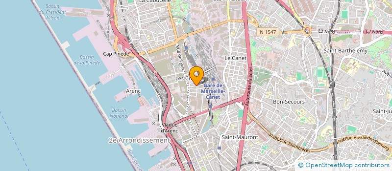 localisation de l'entreprise ETABLISSEMNETS ANTONI à MARSEILLE