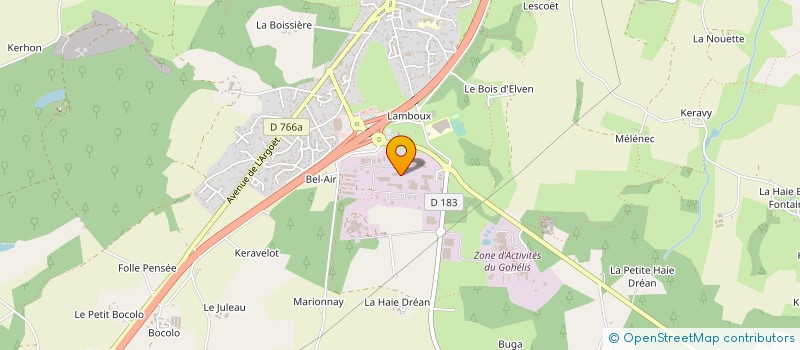 localisation de l'entreprise ETABLS LE NORMAND à ELVEN