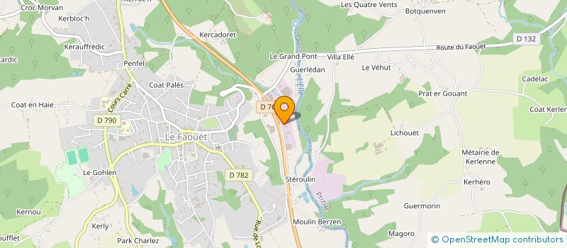 localisation de l'entreprise ETABLS POCHAT à LE FAOUET