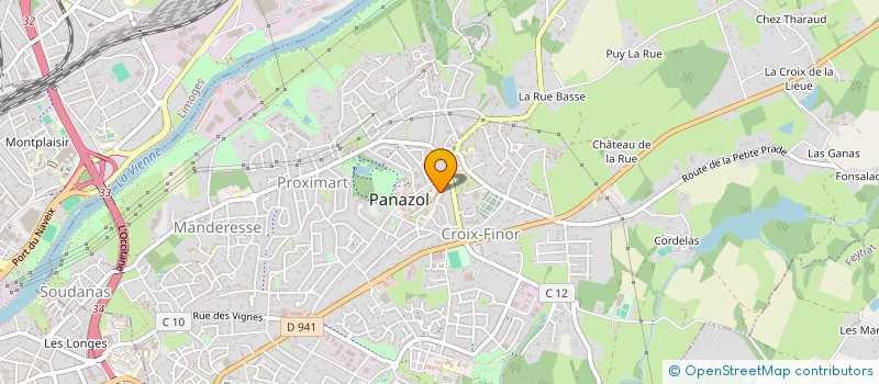 localisation de l'entreprise ETACA  PANAZOL