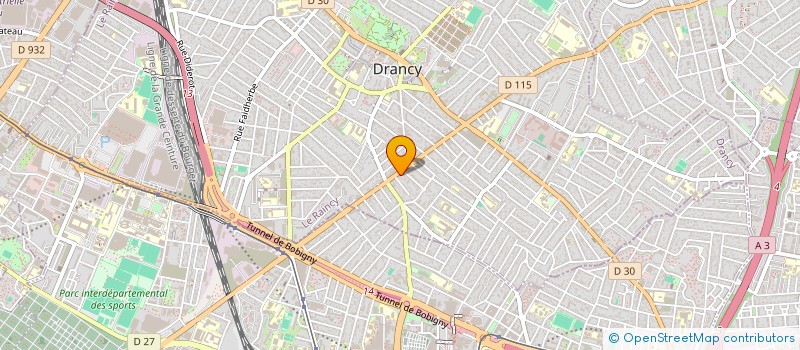 localisation de l'entreprise ETAD  DRANCY