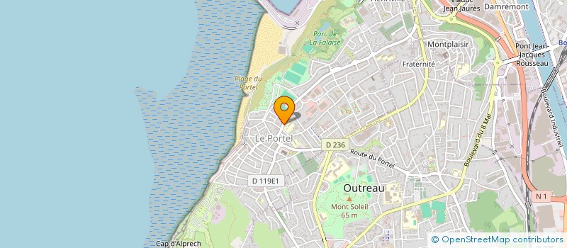 localisation de l'entreprise ETADAM  LE PORTEL