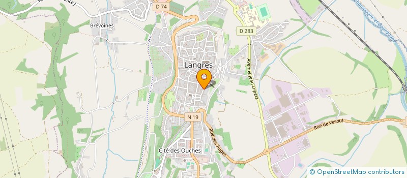 localisation de l'entreprise ETAGE METAL à LANGRES