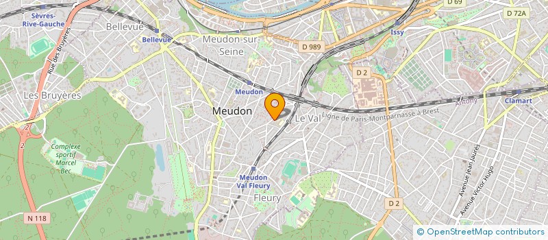 localisation de l'entreprise ETAIN METAUX CONSEIL ASSISTANCE à MEUDON