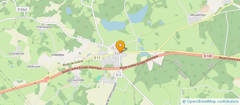localisation de l'entreprise ETAIRYA à AJAIN