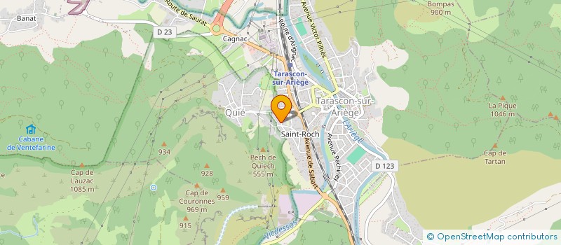 localisation de l'entreprise ETAL DES 4 SAISONS à TARASCON-SUR-ARIEGE