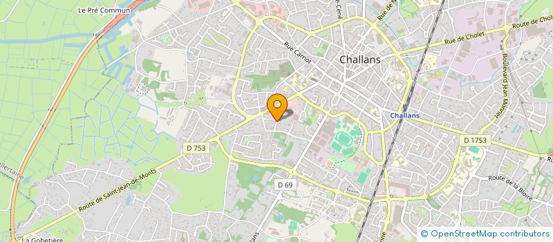 localisation de l'entreprise ETALAGES DEKORA VENDEE à CHALLANS