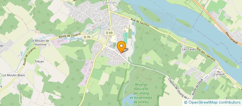 localisation de l'entreprise ETALAMES  GENNES-VAL-DE-LOIRE