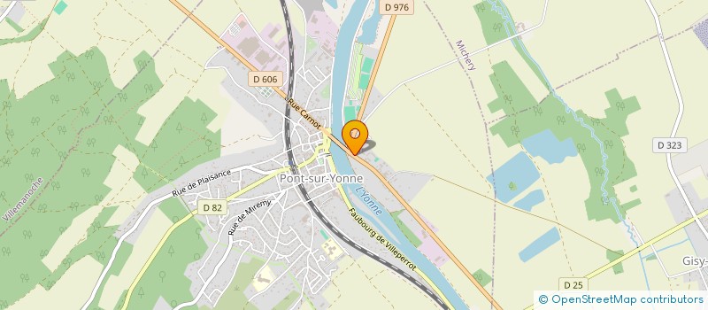 localisation de l'entreprise ETALBISSEMENTS DROUIN à PONT-SUR-YONNE
